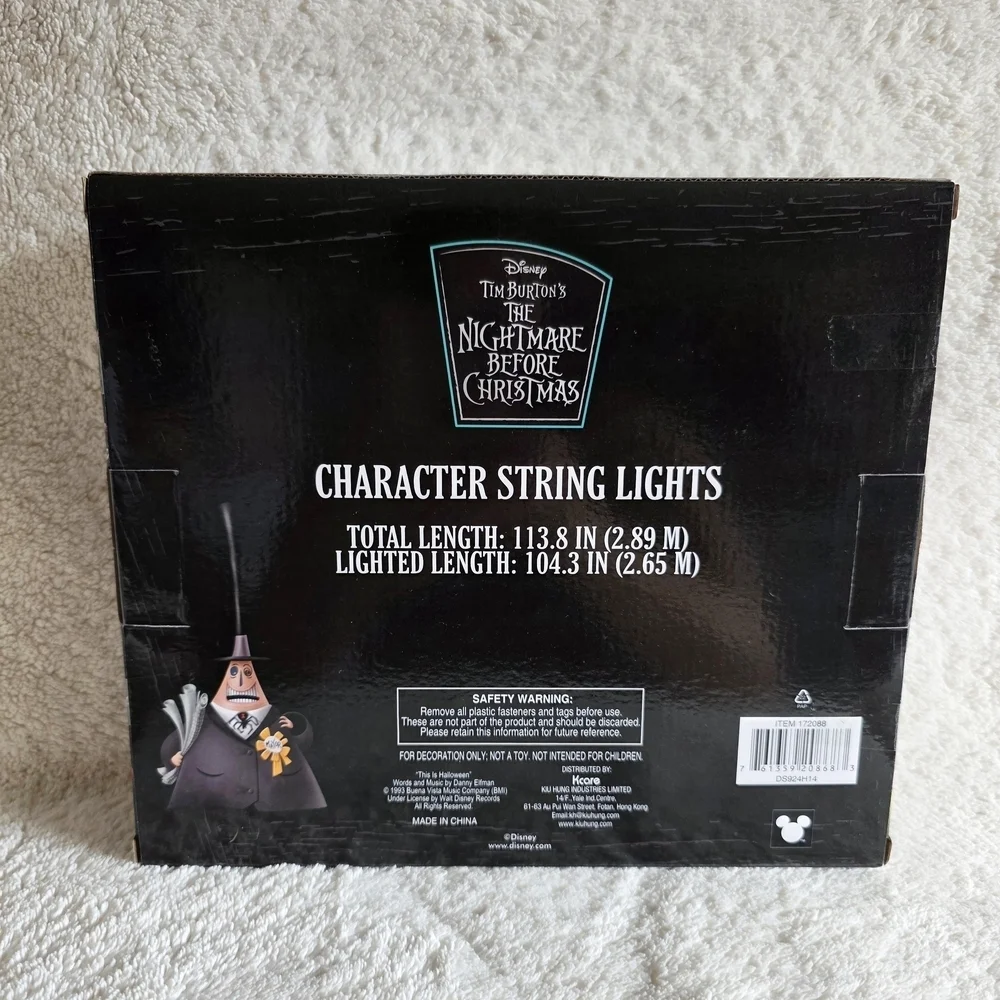 Nightmare Before Christmas Character String Lights